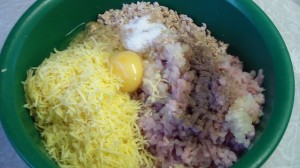 Рыбные котлеты с сыром, фарш