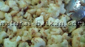 Омлет с цветной капустой