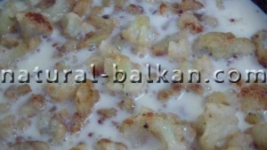 Омлет с цветной капустой