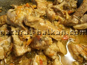 Жаркое с грибами