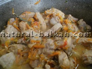Жаркое с грибами