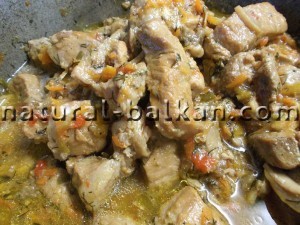 Жаркое с грибами